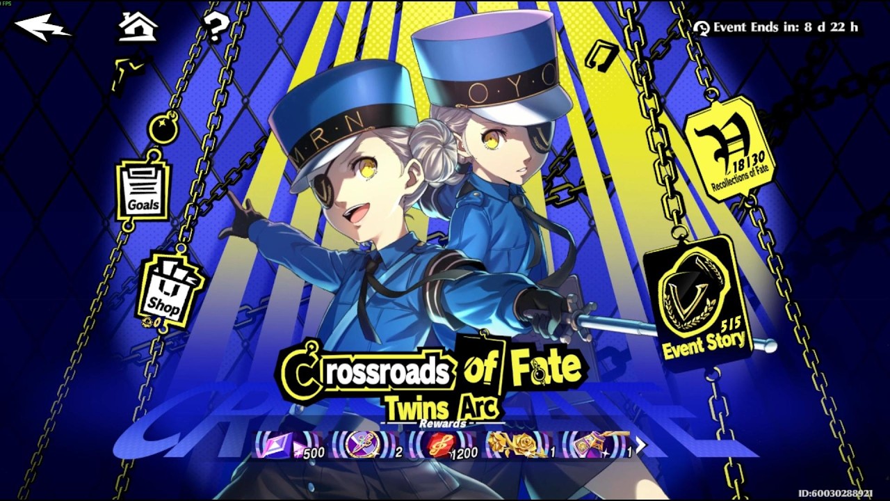 persona 5 phantom x cruces del destino evento 2.7 (caroline y justine)