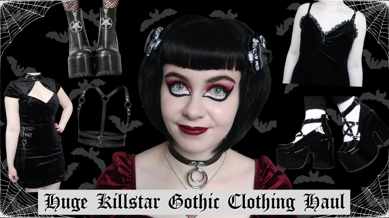 HUGE KILLSTAR HAUL | GOTHIC ALTERNATIVE CLOTHING | VELVET DRESS, TOP & PLATFORM SHOES