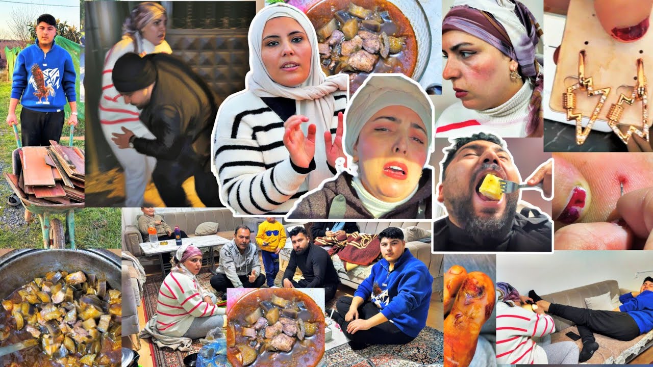  لغينا حفلة بالصالة😭صبنا حلق مزكين بالعين//طبخنا سماقية حلبية//عبدو وقع//هشام كان رح يساوي حادث
