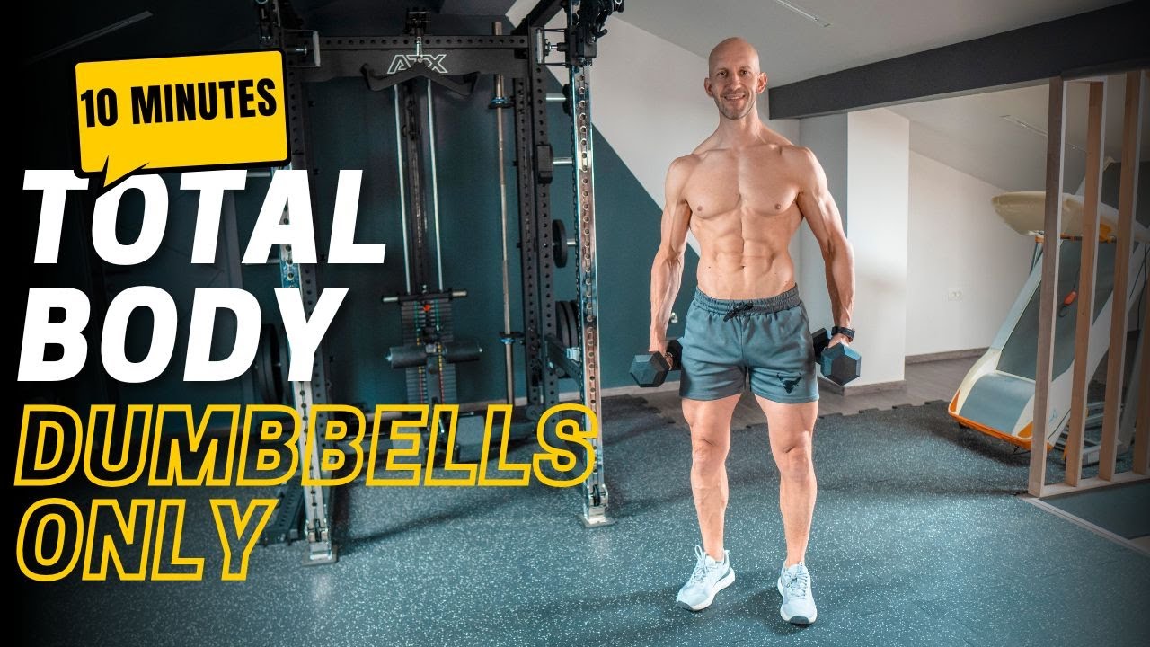 Total Body Dumbbell Workout for Busy Men in 10 Minutes  | Quick, Powerful & Effective!