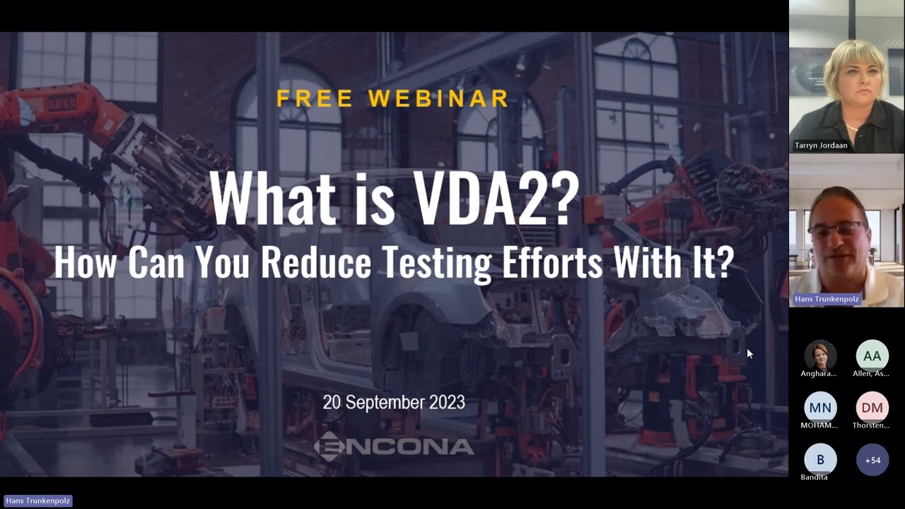 ENCONA | WEBINAR | What is VDA 2 & How Can You Reduce Testing Efforts With It?