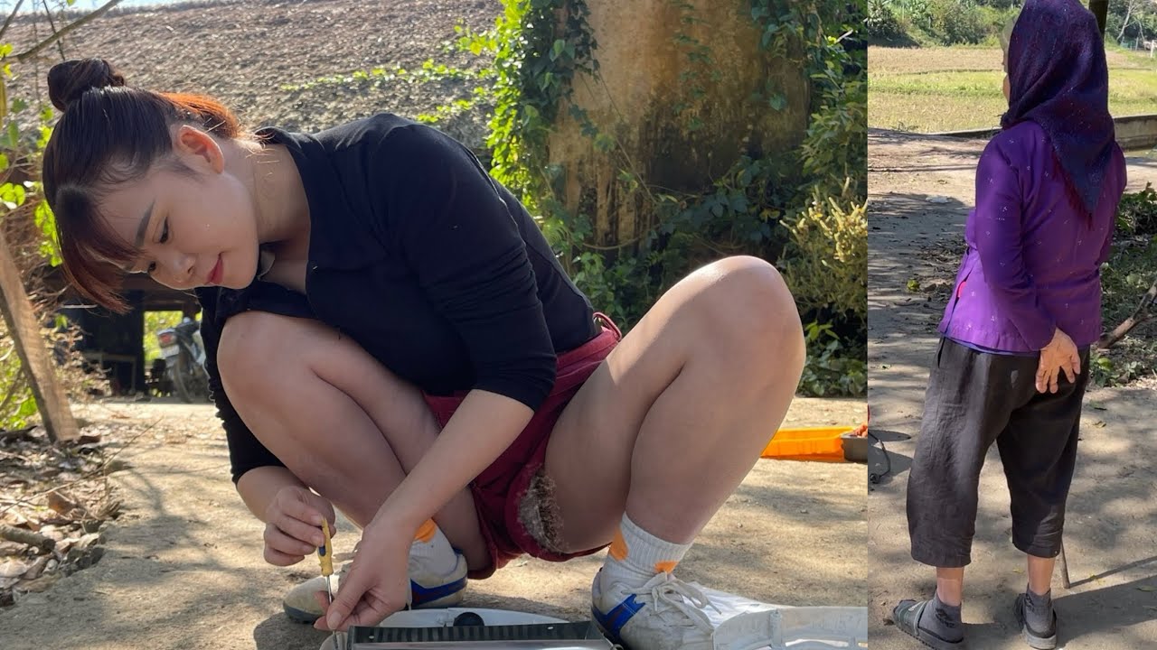 Talented girl: revived heater at junkyard to bring warmth to old lady