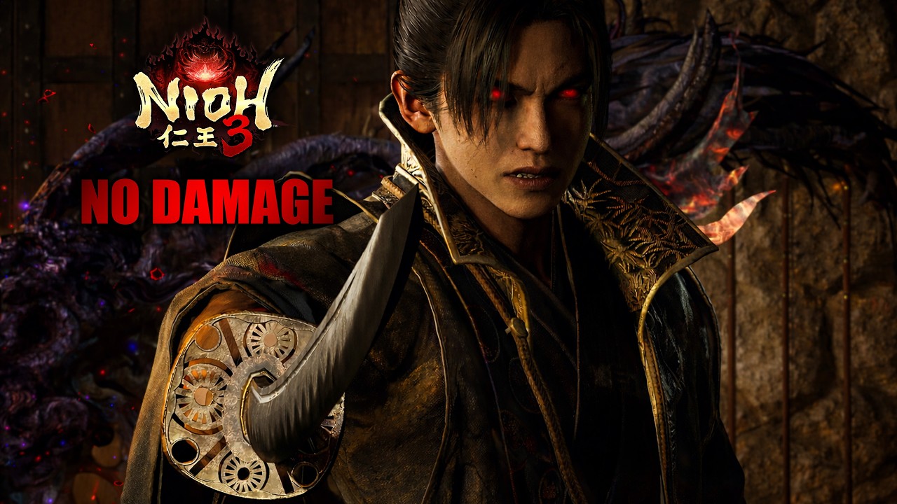 NIOH 3 - Бой с боссом Токугава Кунимацу без повреждений (4k)