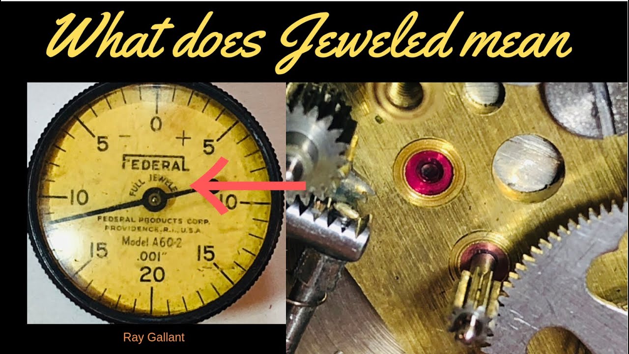 What does jeweled mean - dial test indicator