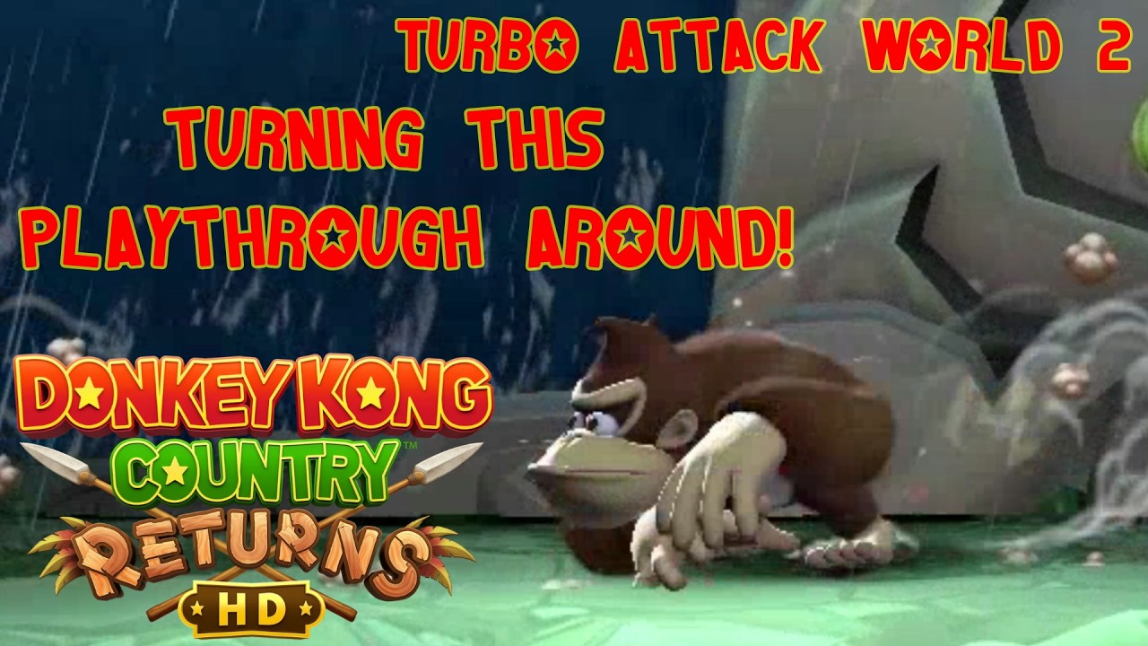 PIVOT!!! - DKC Returns HD Turbo Attack 100% - World 2