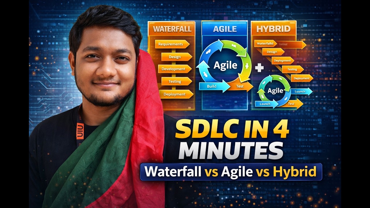 Waterfall vs Agile vs Hybrid | Software Development Life Cycle Explained