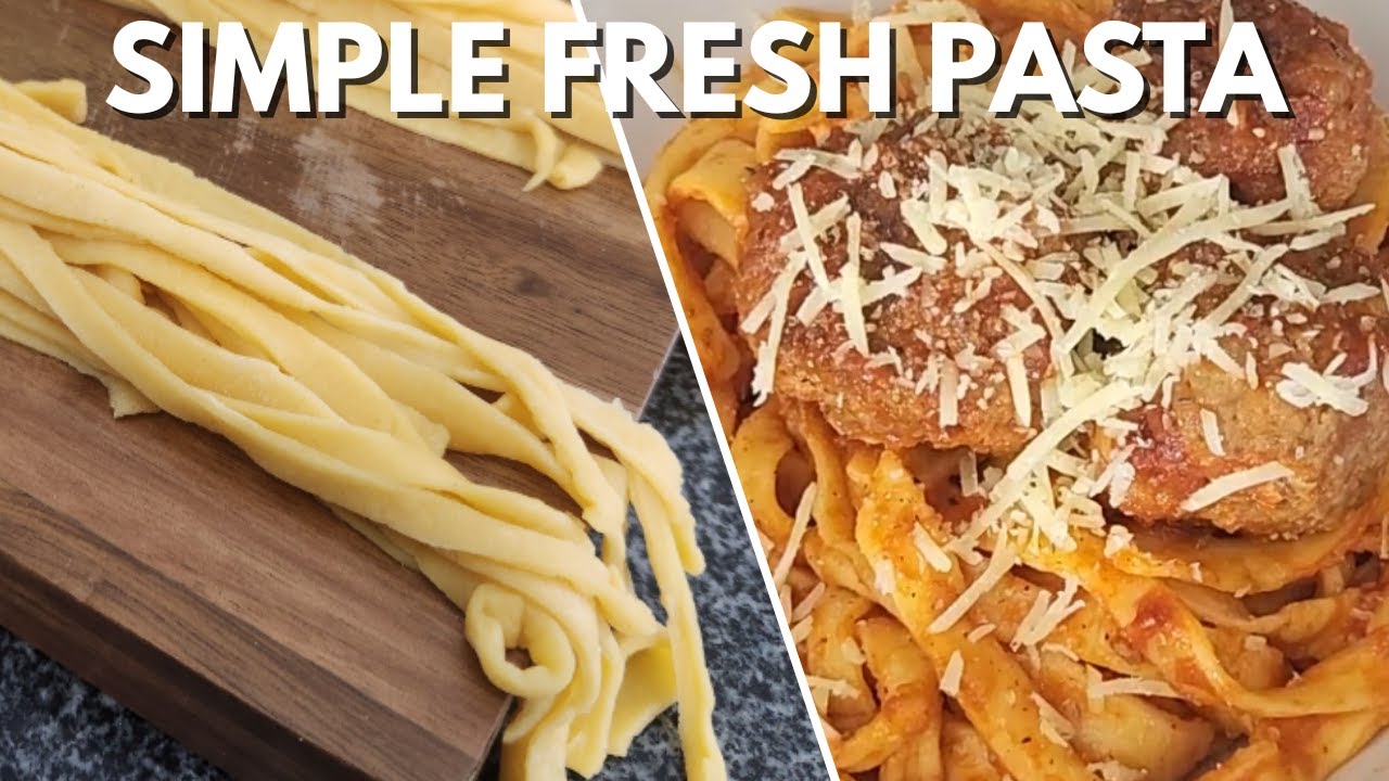 Simple Fresh Pasta With Just Eggs & Flour