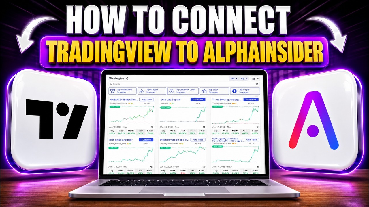 How To Connect TradingView Strategies To AlphaInsider (Tutorial) | Test + Automate!