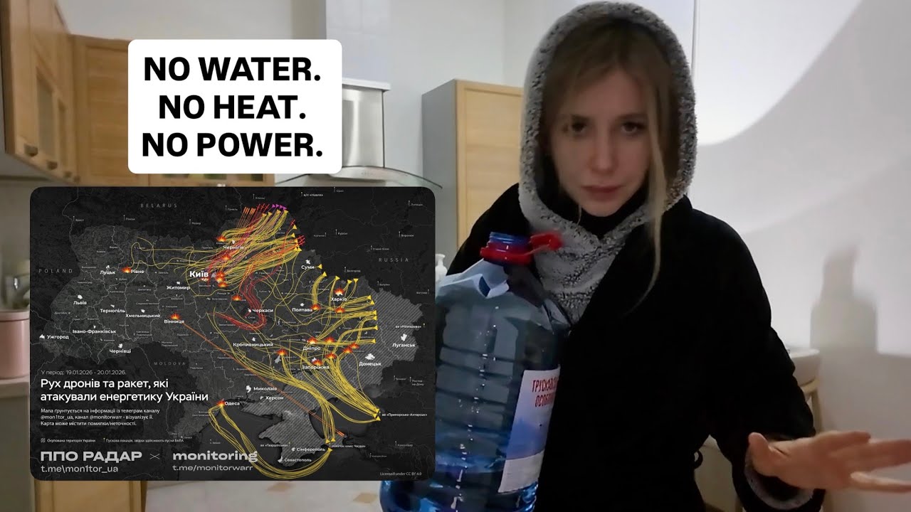 Massive Attack on Ukraine Jan 20, 2026 : Life Without Water, Heat, or Electricity