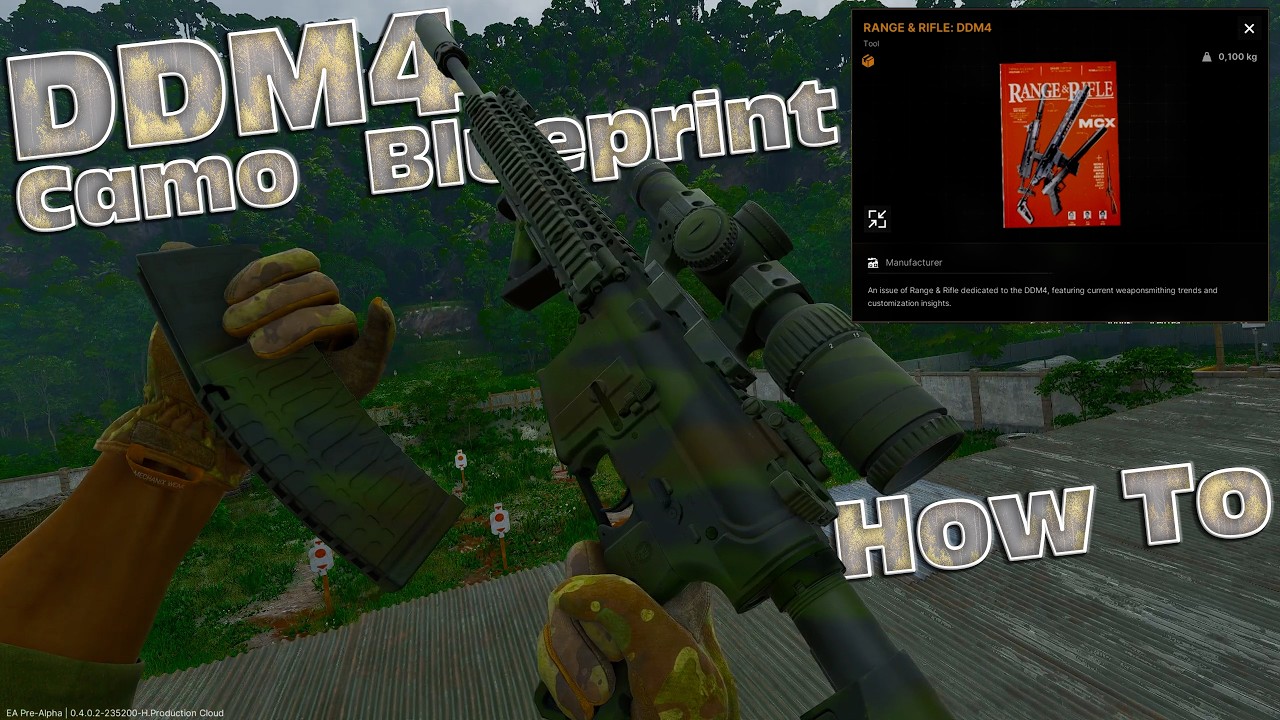 Как легко найти чертеж камуфляжа DDM4 | Руководство по игре Gray Zone Warfare
