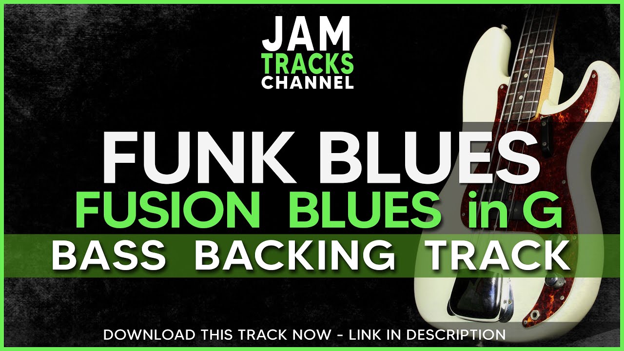 Bass Backing Track : Funk Blues in G Jam Track for Bass