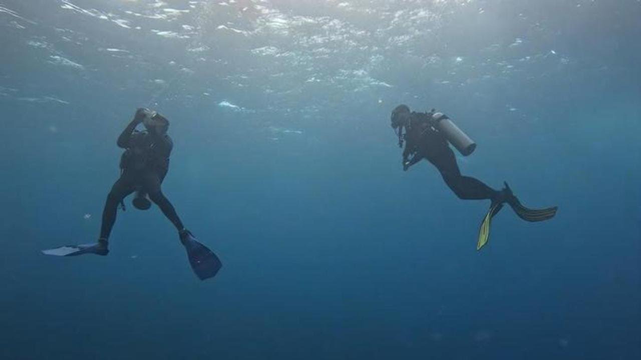 POV: Surfacing at the shore of Nusa Penida, Bali