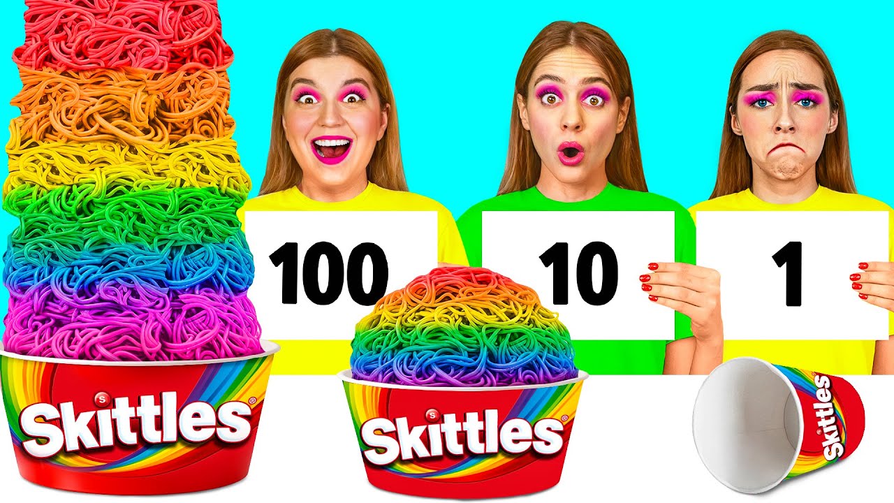 100 Слоев Еды Челлендж | Сумасшедшие Лайфхаки и Рецепты от 4Teen Challenge