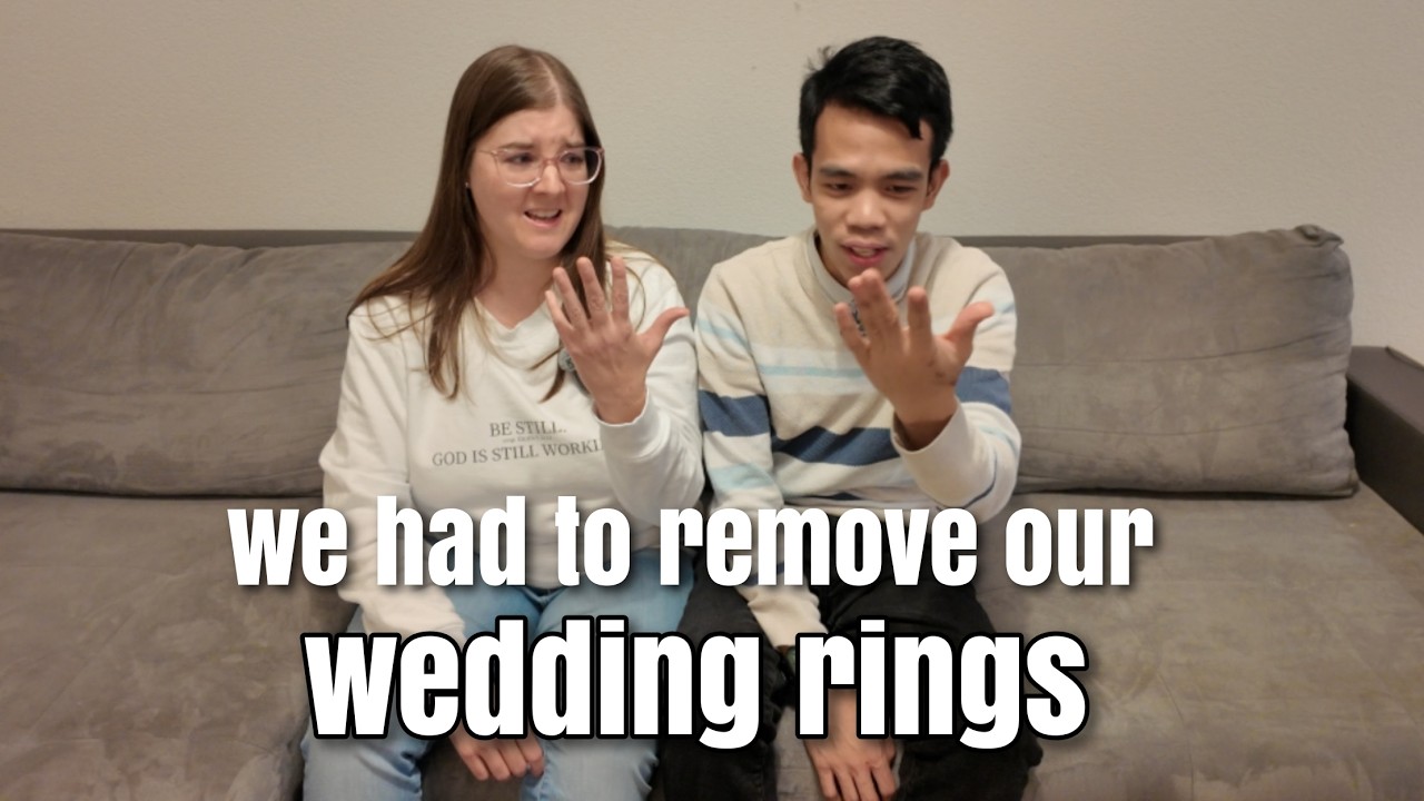 We can't wear our wedding rings anymore! What happened to us? #amwf  #amwfcouple