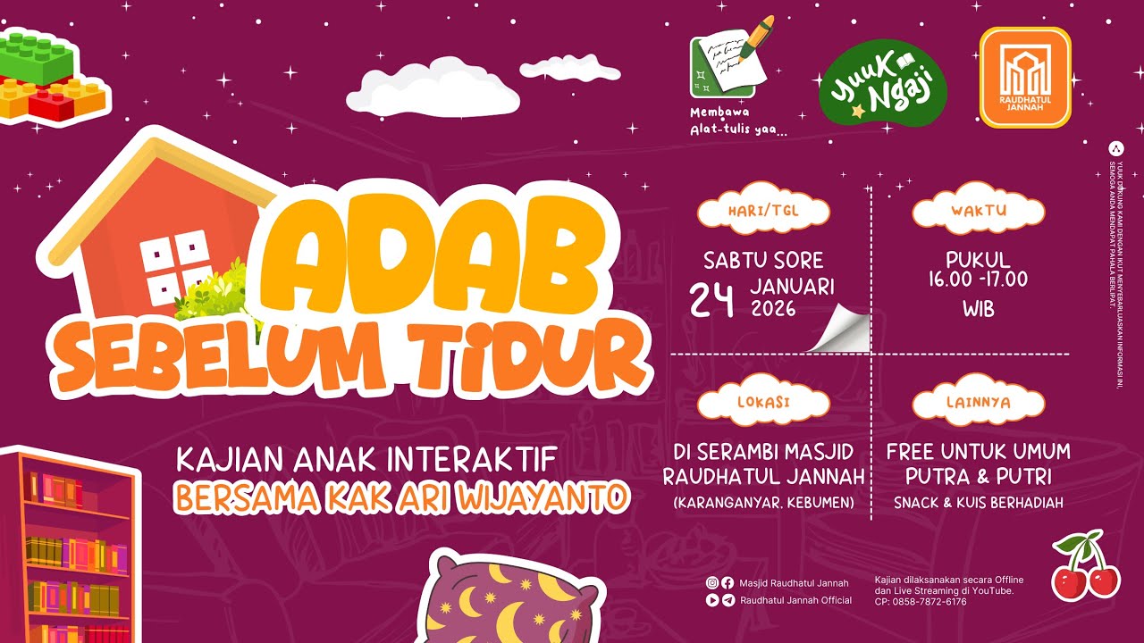 [LIVE] KAJIAN ANAK INTERAKTIF  |  BERSAMA KAK ARI WIJAYANTO