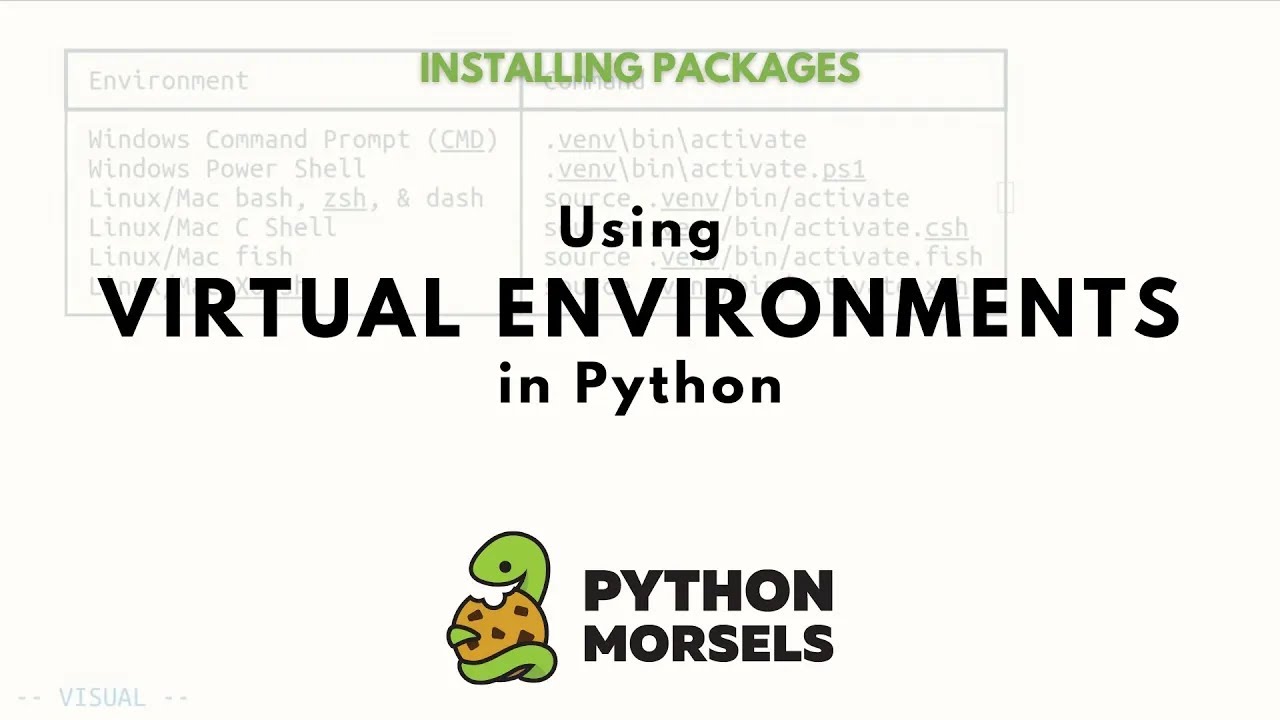 Using virtual environments in Python