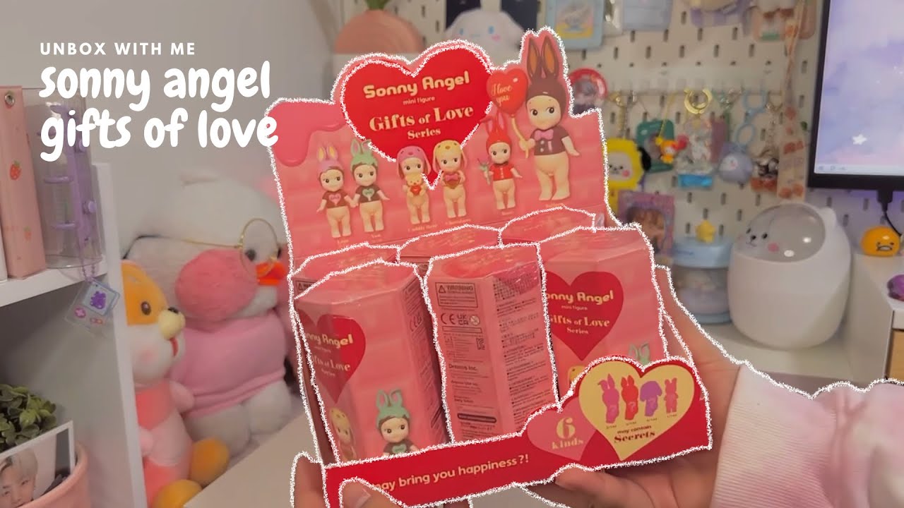 unboxing sonny angel gifts of love series (full box + secret?!) ❤️🍫