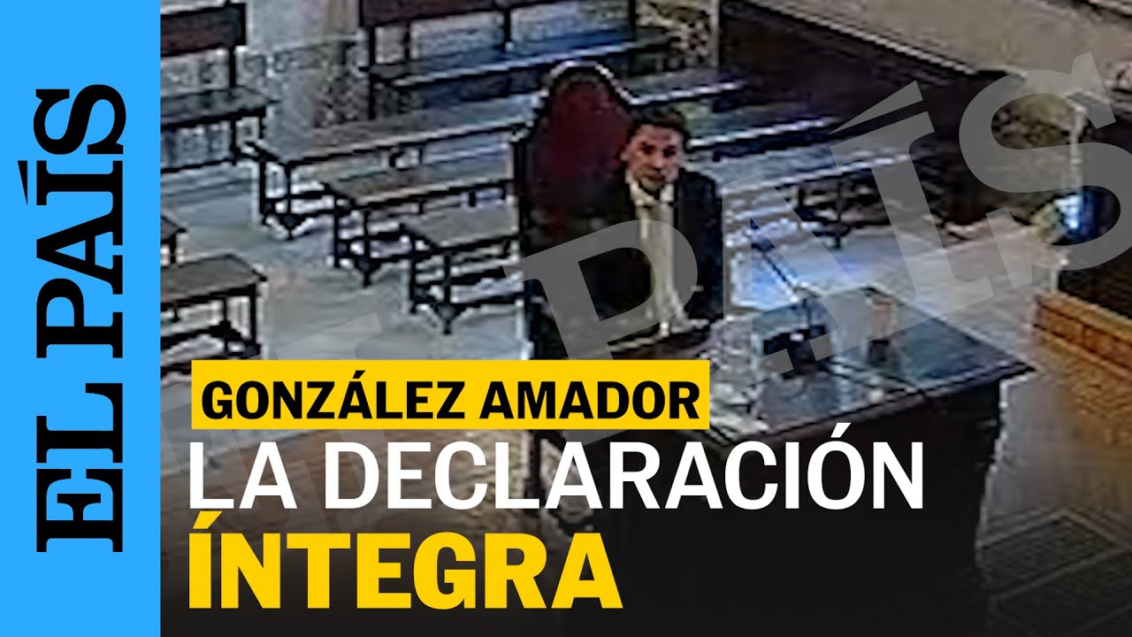 La declaración de González Amador ante el Supremo, contra el fiscal general del Estado | EL PAÍS