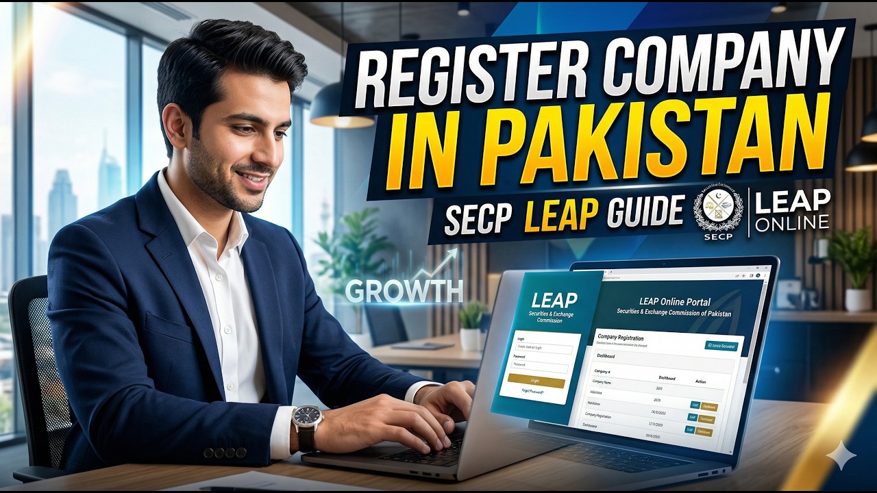 How to Register Company in Pakistan (SMC) | SECP LEAP Portal Complete Guide 2026 | In urdu/hindi