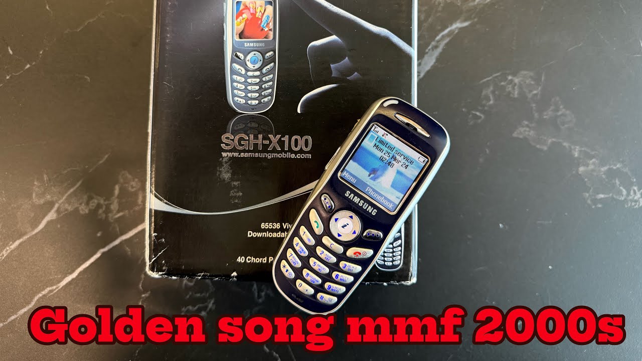 Samsung SGH  x100 golden song mmf 2000s 