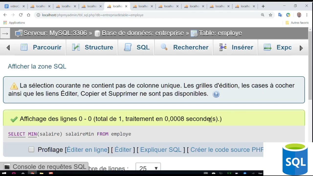 SQL Analyse de données : Les fonctions d'agrégation