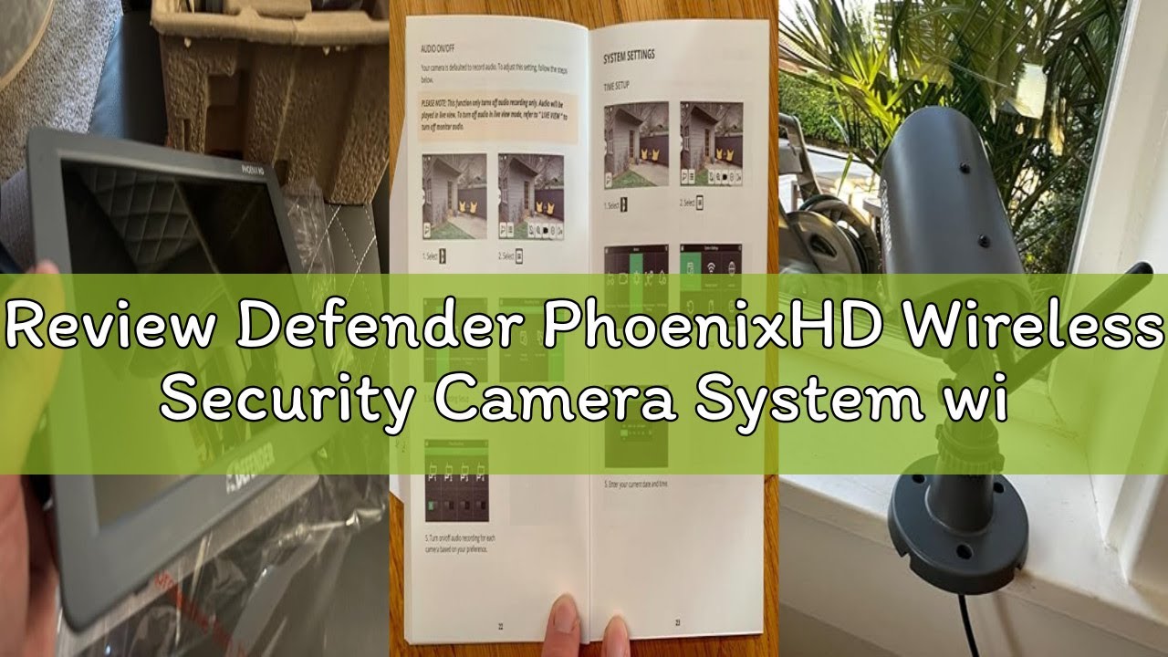Review Defender PhoenixHD Wireless Security Camera System with 10.1” Touchscreen Monitor, 2 Outdoor