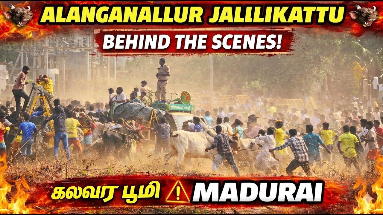 Alanganallur Jallikattu Behind The Scenes🐂 | Bull & Boys Fight to Enter | கலவர பூமியாக மாறிய Madurai