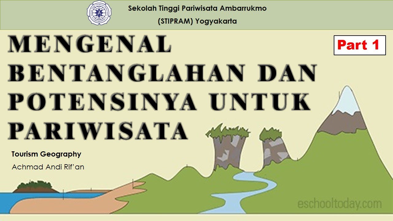[PART 1] MENGENAL BENTANGLAHAN & POTENSINYA UNTUK PARIWISATA- Materi 3 Kuliah Geo-Paiwisata STIPRAM