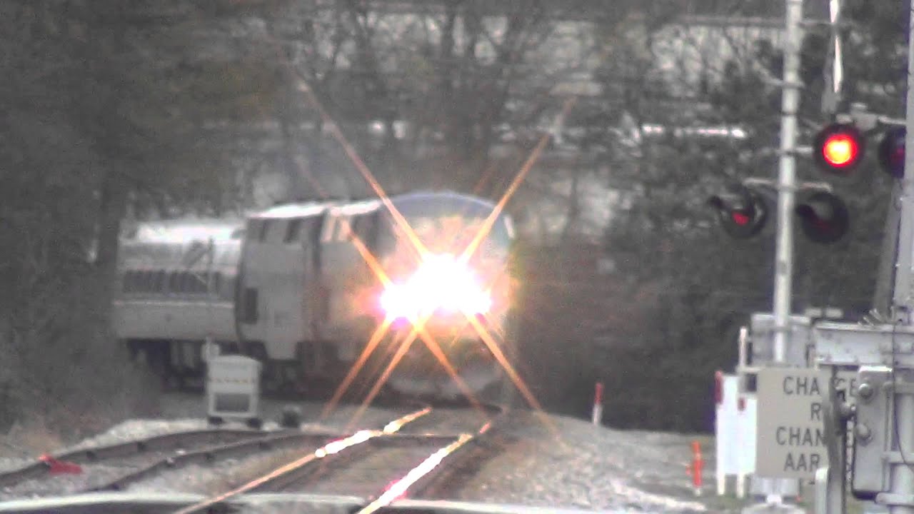 Amtrak #20 with New Baggage Car At Austell Georgia 3 29 2015
