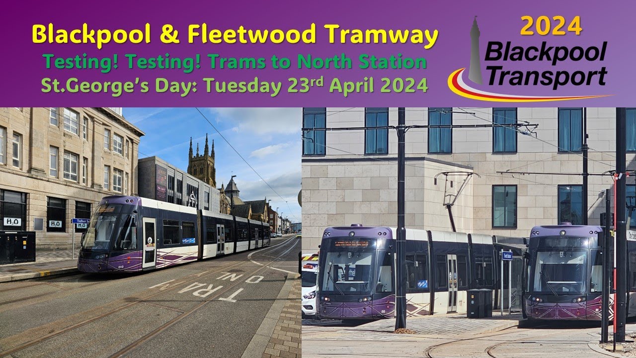 519 - Trams to North Station - the final push ... Blackpool & Fleetwood Tramway on 23rd April 2024