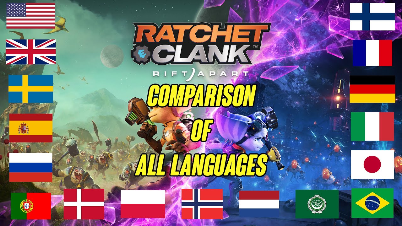 Ratchet & Clank: Rift Apart | Comparison of all languages | 1080p