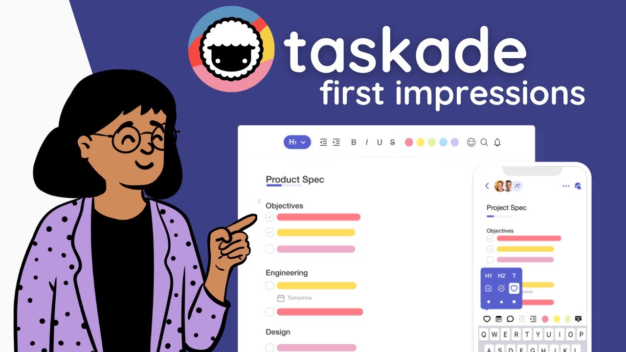 Taskade First Impressions: A 'Multiplayer' Productivity App (not sponsored)