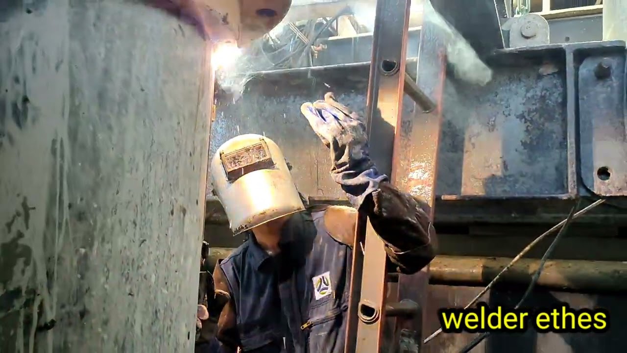PENGELASAN wellhead cassing 20 inchi# welder ethes