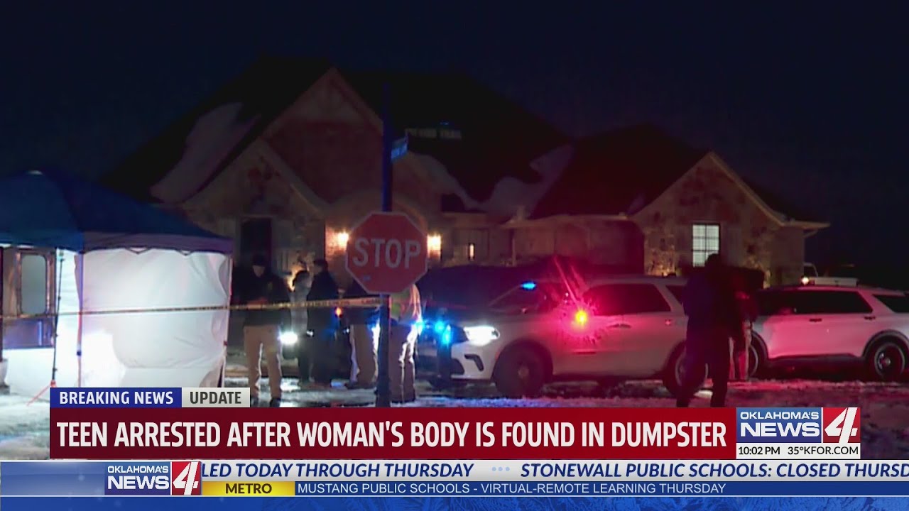 Teen arrested after woman's body is found in dumpster