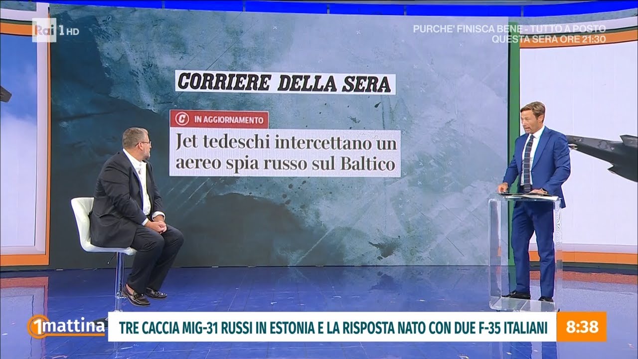 Mig russi: La terza guerra mondiale si avvicina? - Unomattina 22/09/2025