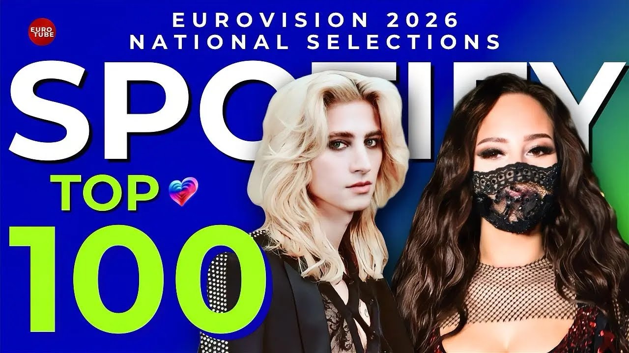 Eurovision 2026 Top 100 National Selection Songs by Spotify Streams
