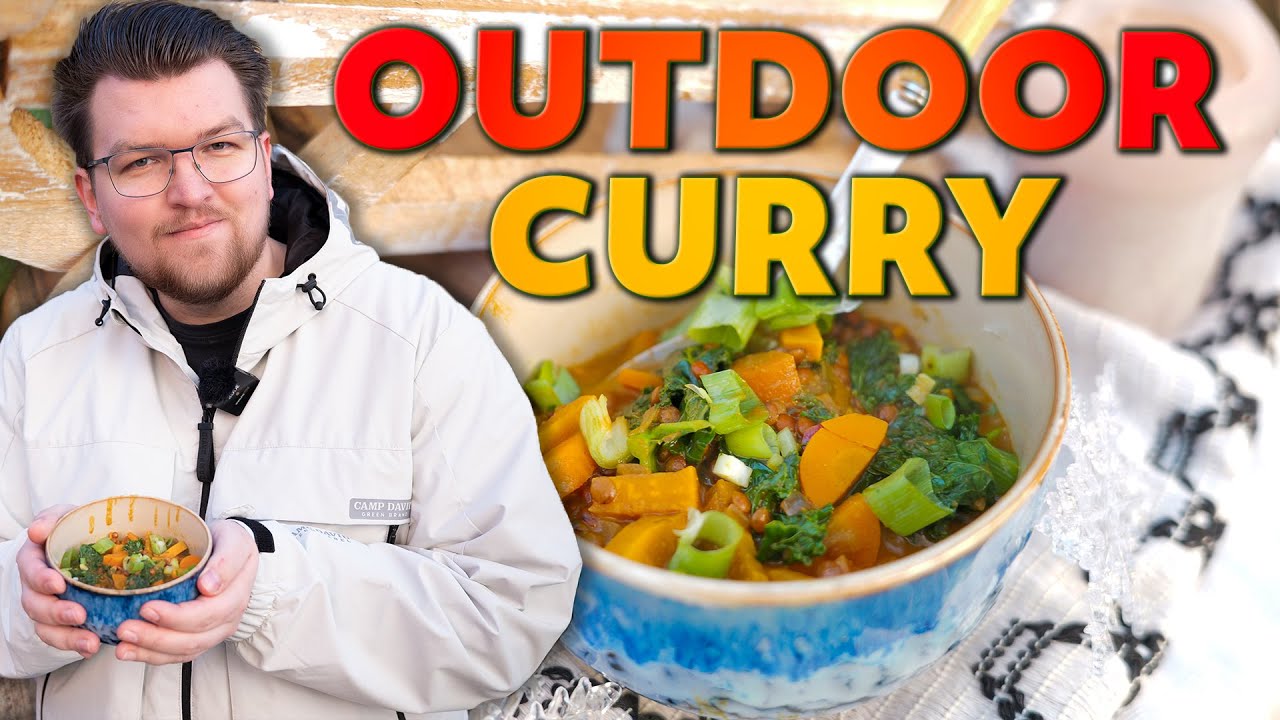 Perfekt für kalte Tage - Grünkohl-Linsen Curry #veganerezepte