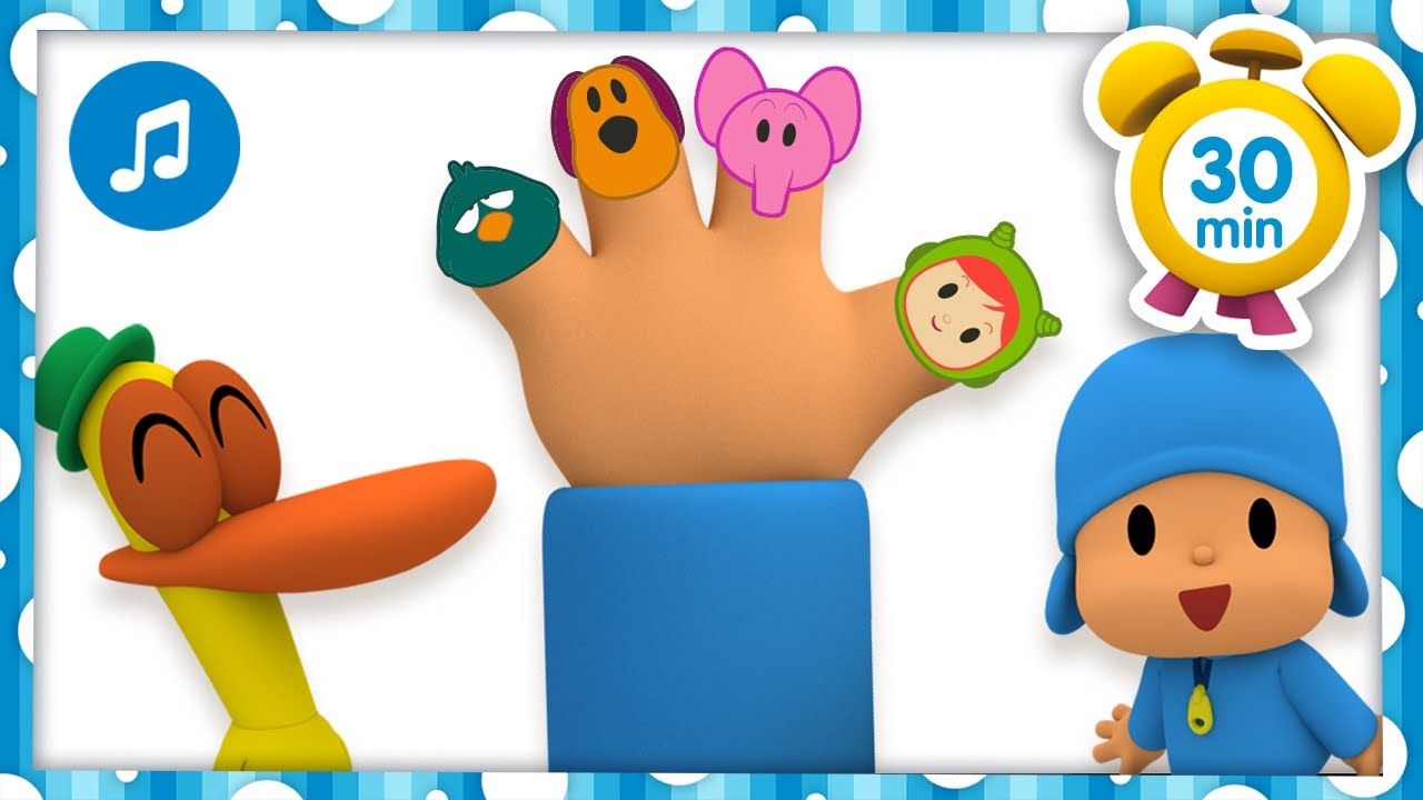 👉 MÚSICA INFANTIL do POCOYO - Familia Dedo [30 minutos] | Karaoke e desenhos animados para Crianças