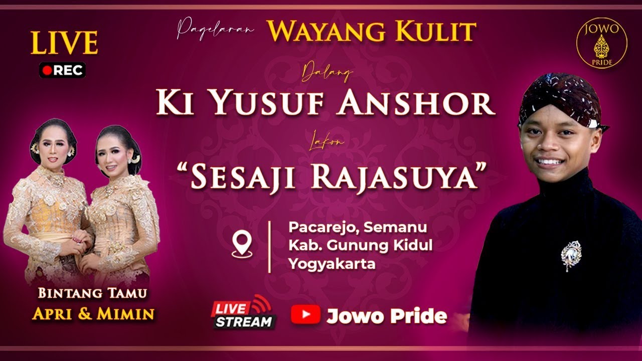 🔴Sesaji Rajasuya - Wayang Kulit Ki Yusuf Anshor BT Apri Mimin | Gunungkidul Yogyakarta