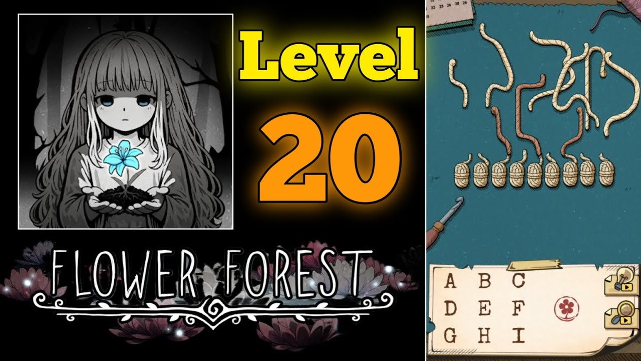 Flower Forest Word Puzzle Level 20 Guide Walkthrough 
