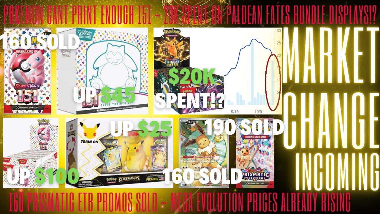 POKEMON НЕ МОГУТ НАПЕЧАТАТЬ ДОСТАТОЧНО 151 — 20 ТЫСЯЧ ДОЛЛАРОВ ПОТРАЧЕНО НА НАБОР PALDEAN FATES!?...
