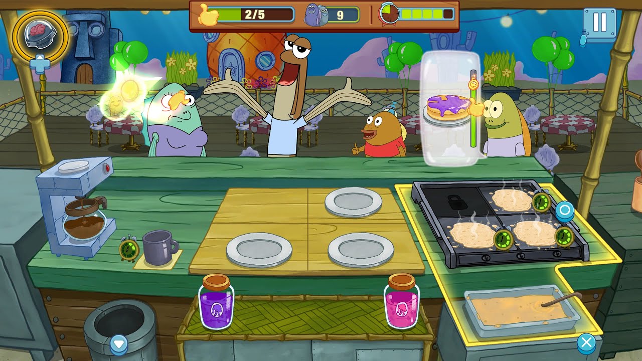 SpongeBob Squarepants: Krusty Cook Off Gameplay 🥞 PS5 - Pancakes, please!