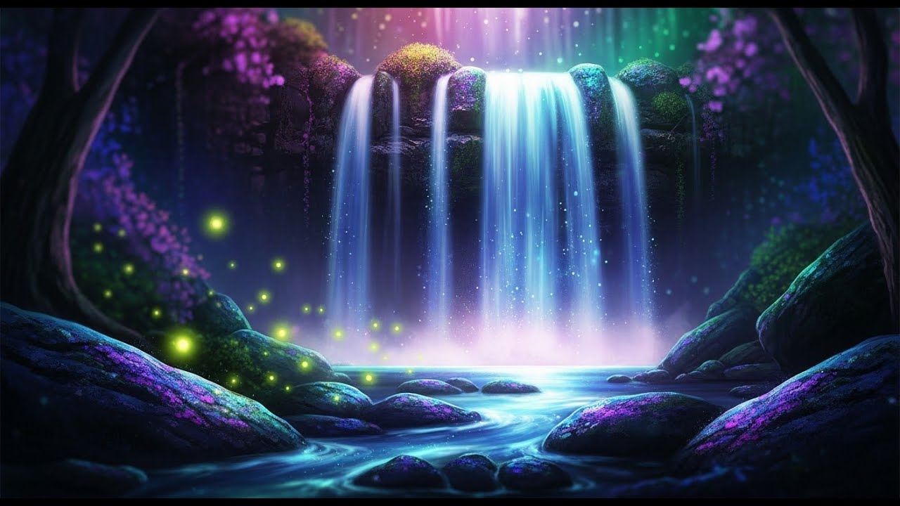 Waterfall Ambience for Study & Focus | Calm Nature Background Sounds