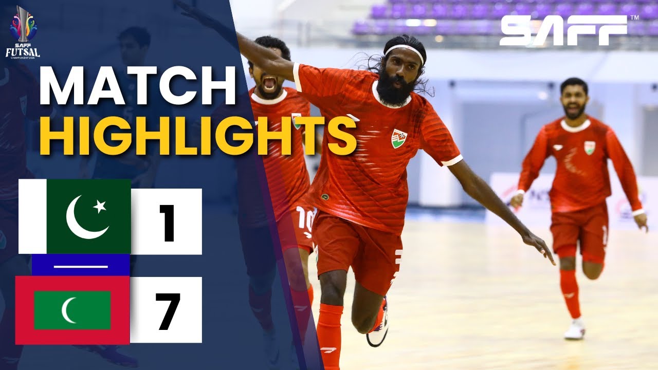 Pakistan vs Maldives Futsal Highlights | Maldives Dominate 7–1 | SAFF Futsal Championship