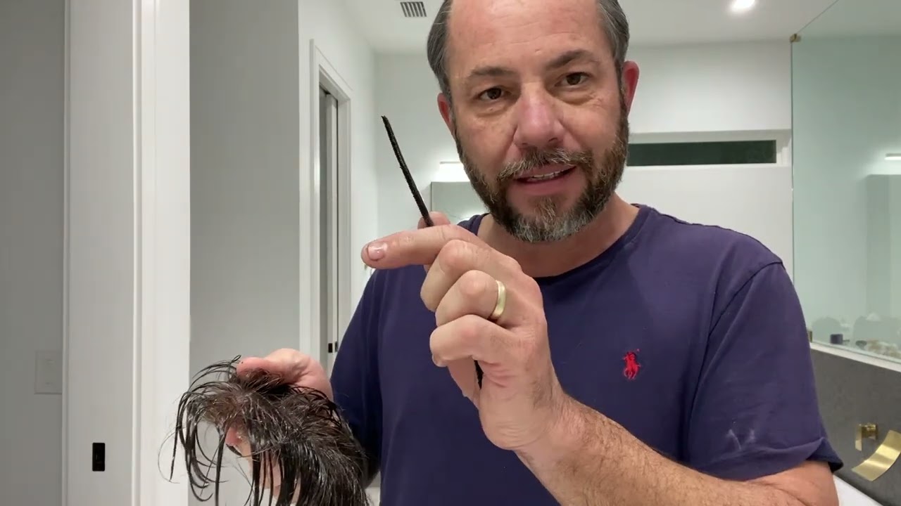 Cleaning The Glue Out Of Your Hair Replacement or Hair System