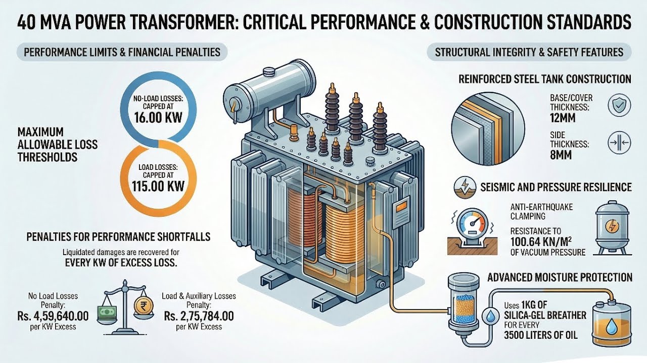 40 MVA POWER TRANSFORMER CONSTRUCTION STANDARDS - Part 2 | Training Video 