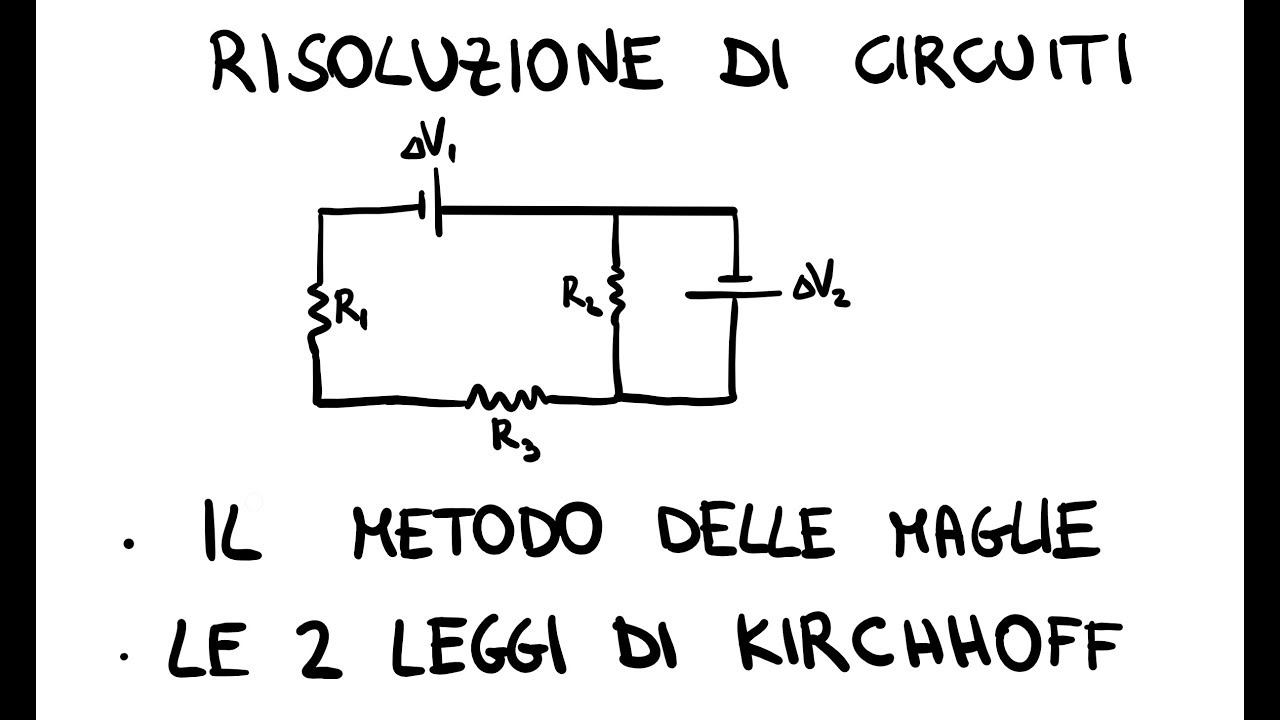 Metodo delle Maglie per risolvere i circuiti con Resistori
