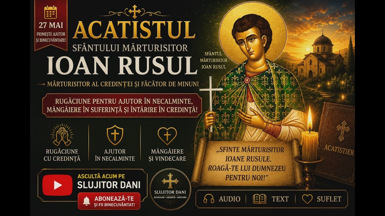 Acatistul Sfantului Marturisitor Ioan Rusul  - 27 Mai - slujitor Dani
