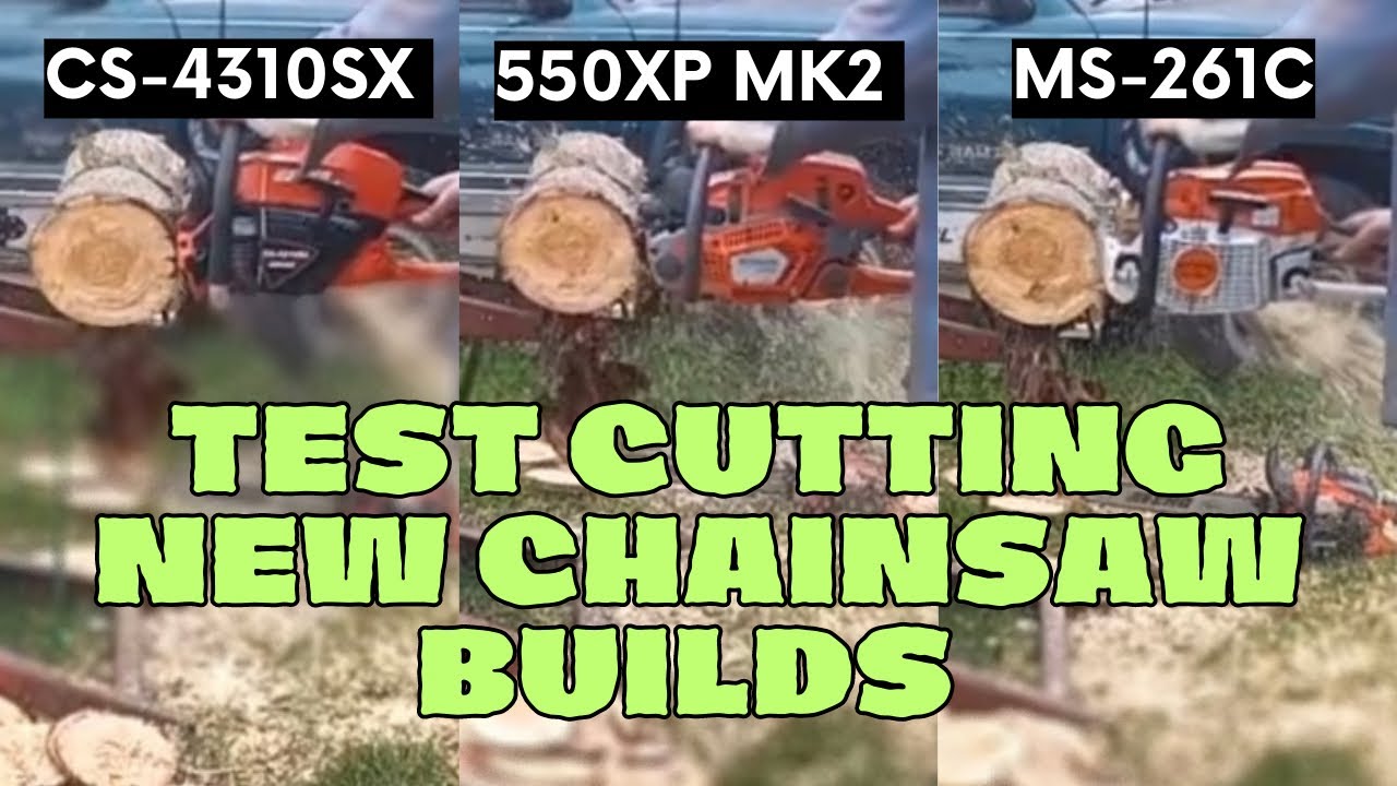 SPEED CUTS! Echo 4310, Husqvarna 550, Stihl 261 Chainsaws