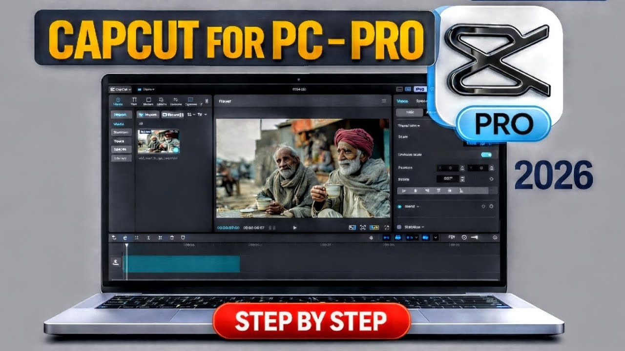 CapCut Pro for PC 2026 | Download & Install Step by Step | 100% Working